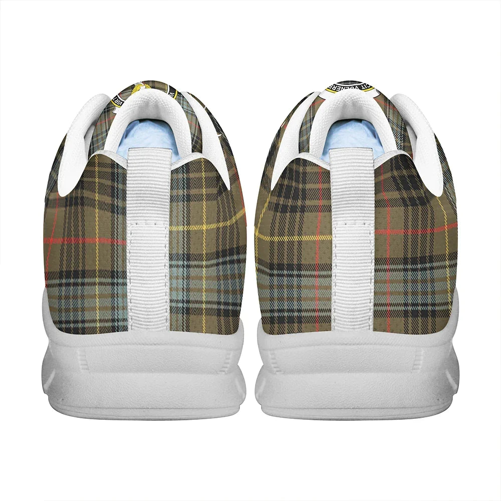 Stewart Hunting Weathered Tartan Crest Sneakers