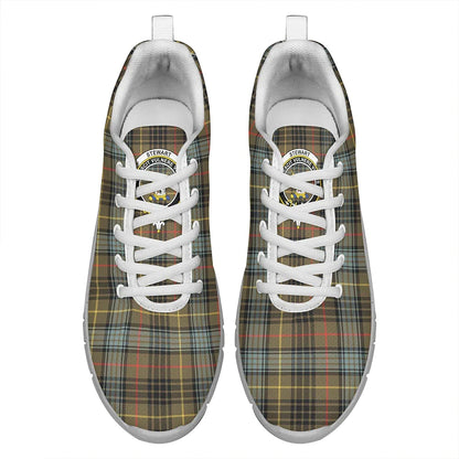 Stewart Hunting Weathered Tartan Crest Sneakers