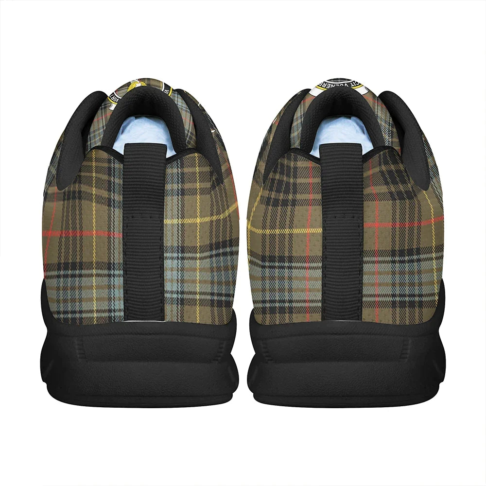 Stewart Hunting Weathered Tartan Crest Sneakers