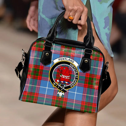 Pentland Tartan Crest Shoulder Handbag