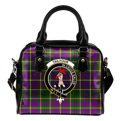 Taylor Tartan Crest Shoulder Handbag