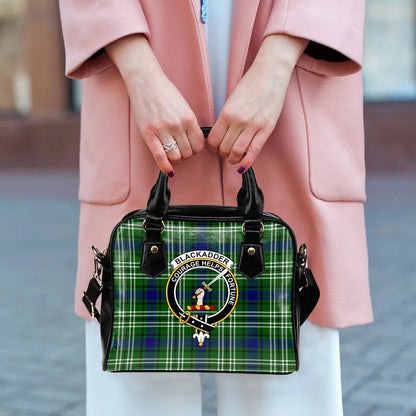 Blackadder Tartan Crest Shoulder Handbag