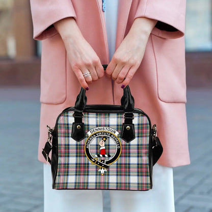 Dennistoun Tartan Crest Shoulder Handbag