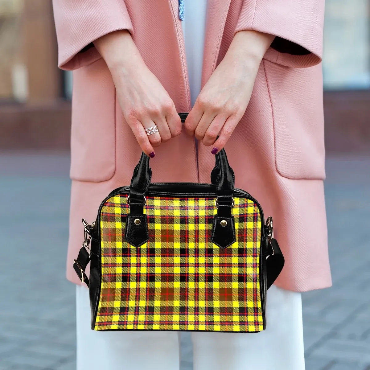 Jardine Tartan Plaid Shoulder Handbag