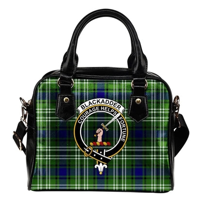 Blackadder Tartan Crest Shoulder Handbag