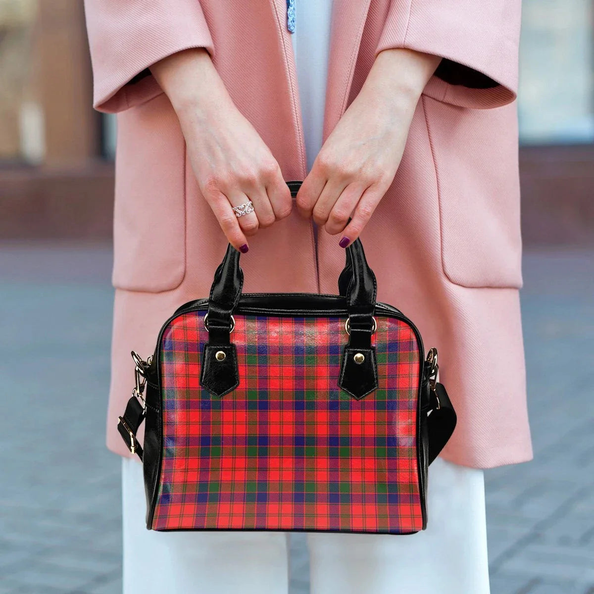 Robertson Modern Tartan Plaid Shoulder Handbag