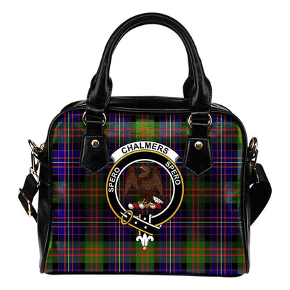 Chalmers Modern Tartan Crest Shoulder Handbag