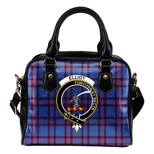 Elliot Modern Tartan Crest Shoulder Handbag