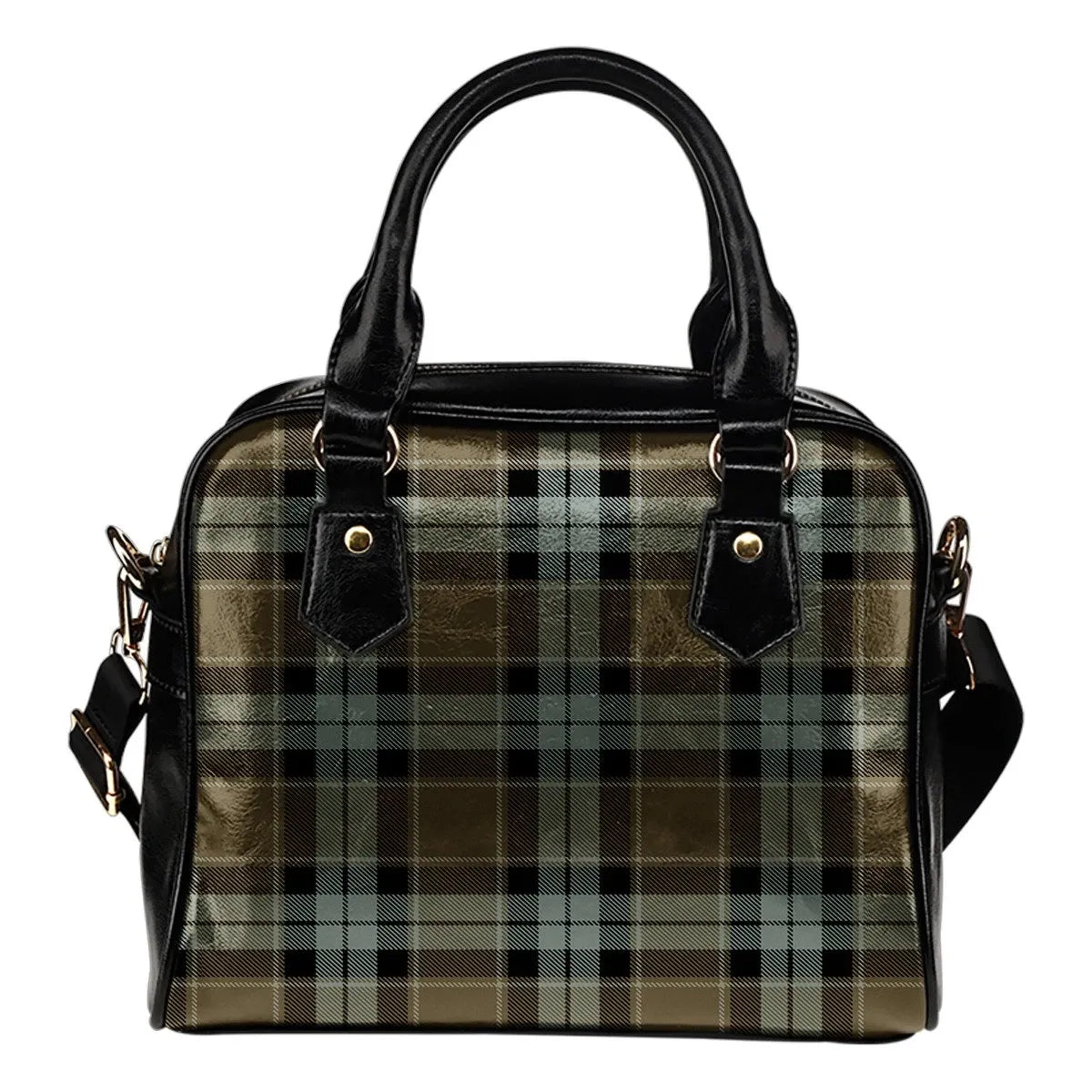 Graham of Menteith Weathered Tartan Plaid Shoulder Handbag