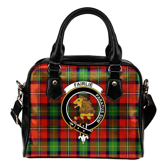 Fairlie Modern Tartan Crest Shoulder Handbag