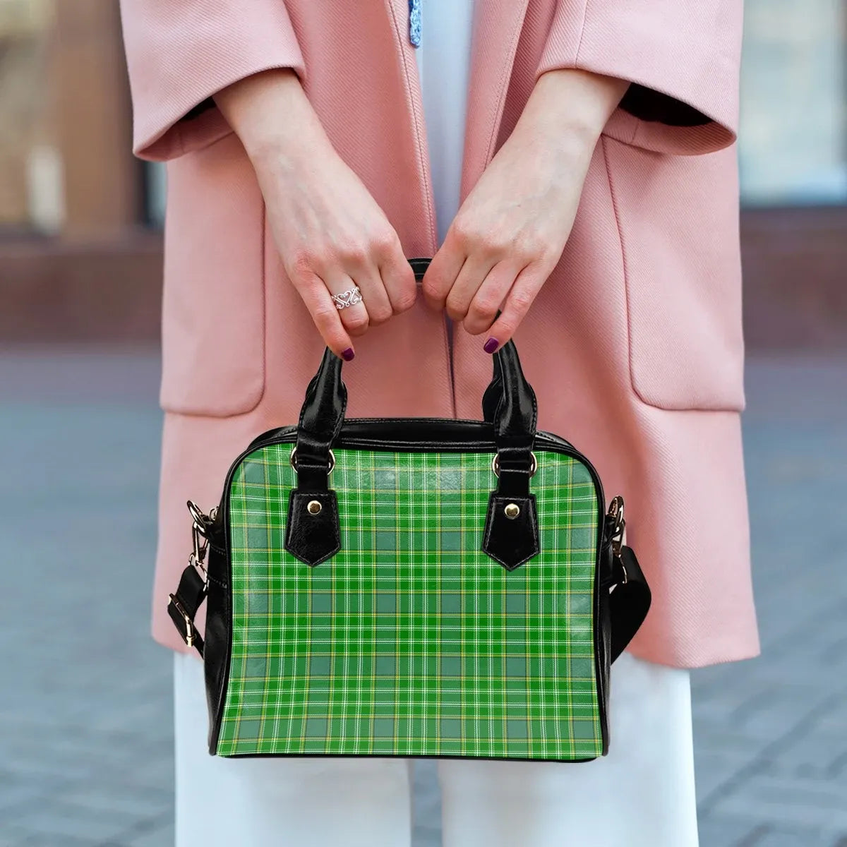 Currie Tartan Plaid Shoulder Handbag