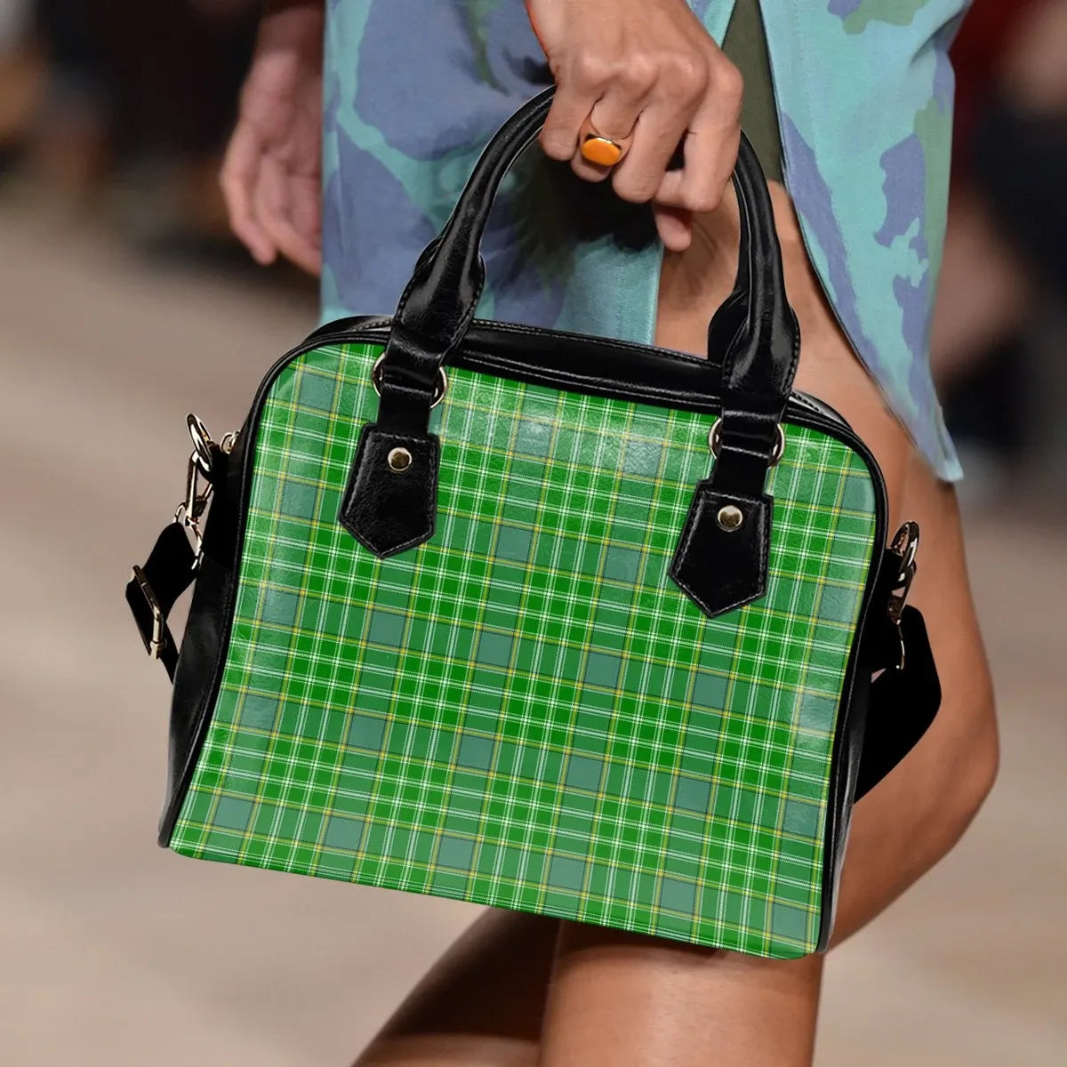 Currie Tartan Plaid Shoulder Handbag