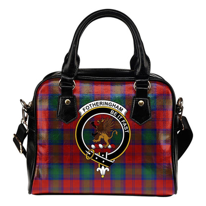 Fotheringham Modern Tartan Crest Shoulder Handbag