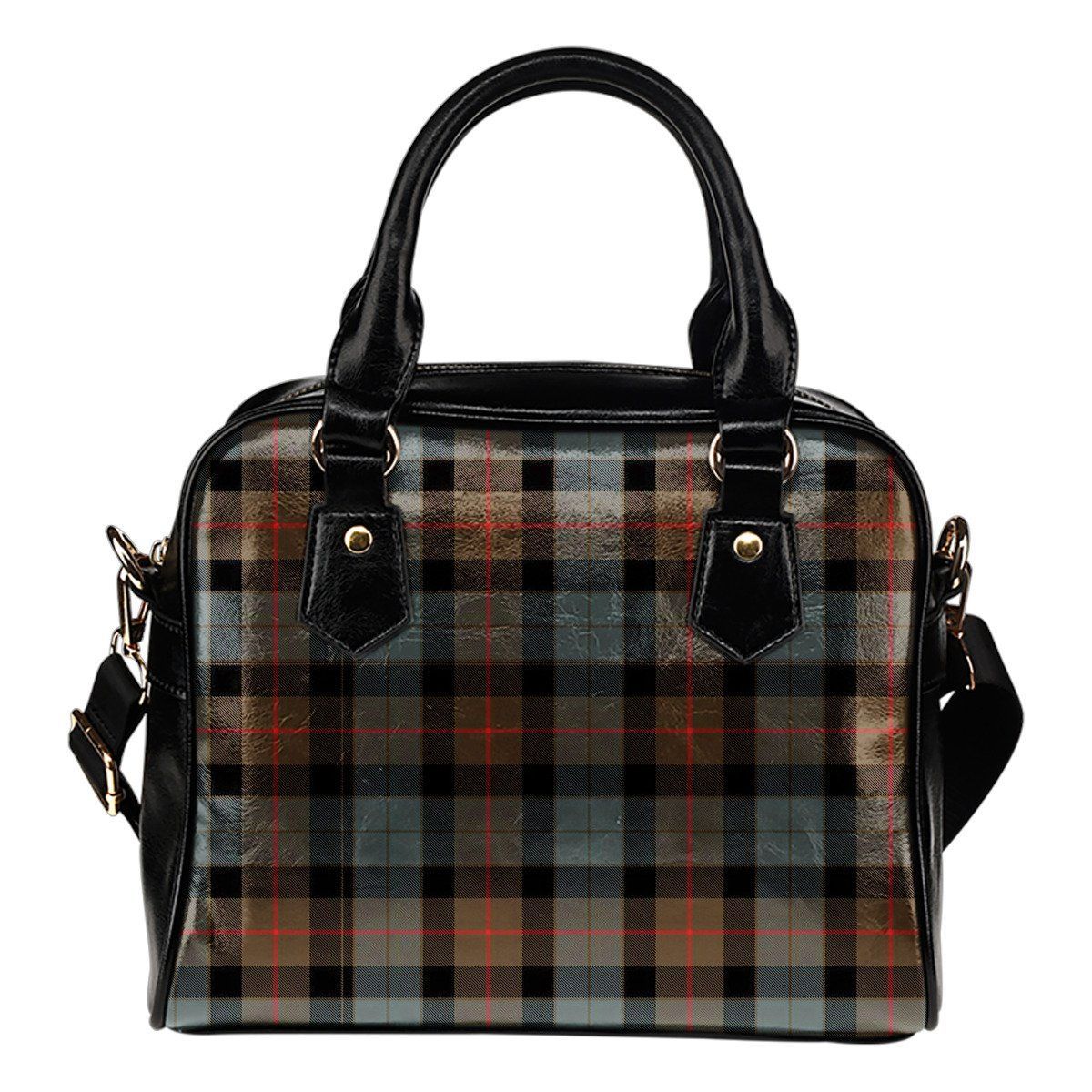 Gunn Weathered Tartan Plaid Shoulder Handbag