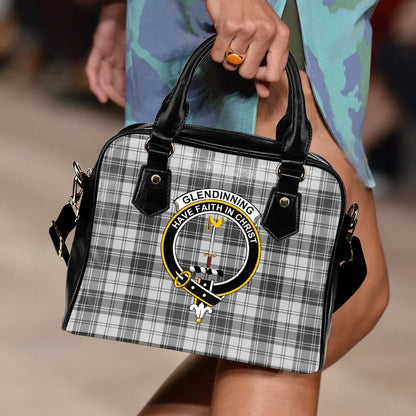 Glendinning Tartan Crest Shoulder Handbag