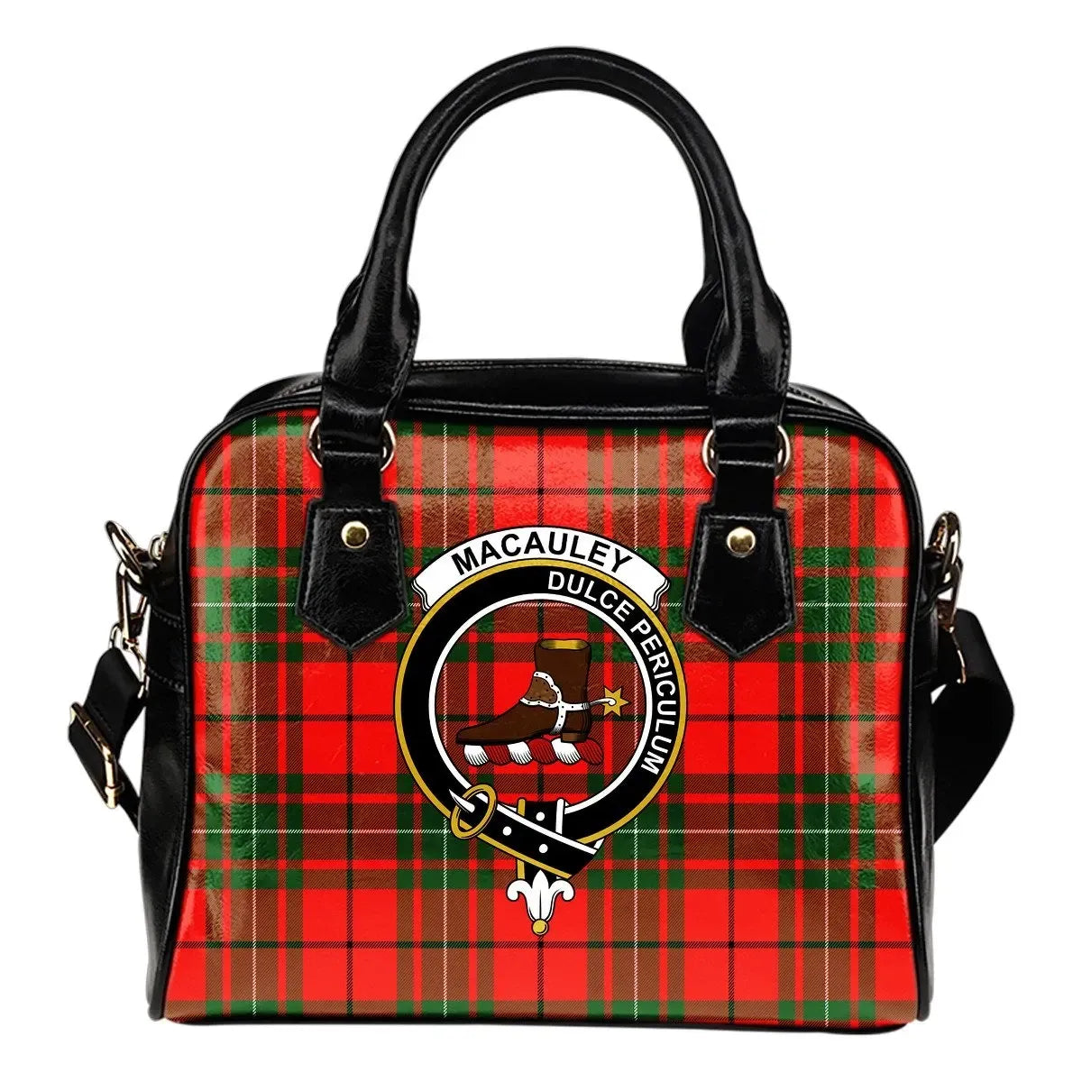 MacAulay Modern Tartan Crest Shoulder Handbag