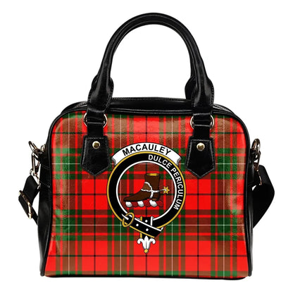 MacAulay Modern Tartan Crest Shoulder Handbag