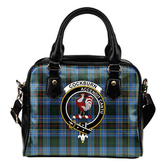 Cockburn Modern Tartan Crest Shoulder Handbag