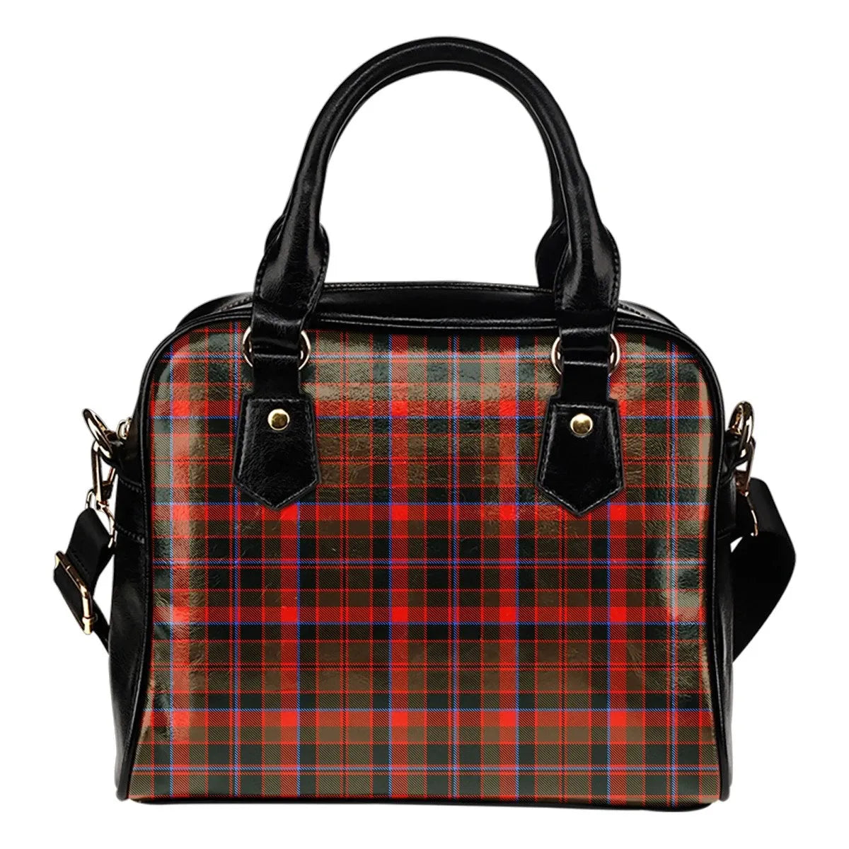 Cumming Hunting Weathered Tartan Plaid Shoulder Handbag