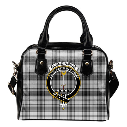 Glendinning Tartan Crest Shoulder Handbag