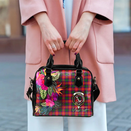 Hopkirk Tartan Hibiscus Shoulder Handbag