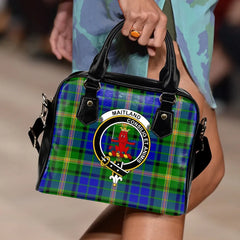 Maitland Tartan Crest Shoulder Handbag