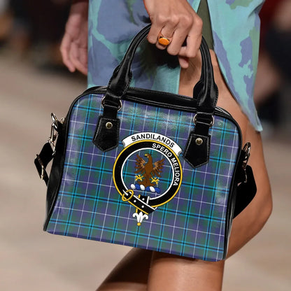 Sandilands Tartan Crest Shoulder Handbag