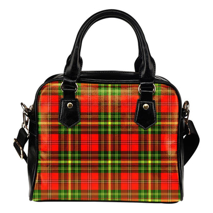 Leask Tartan Plaid Shoulder Handbag