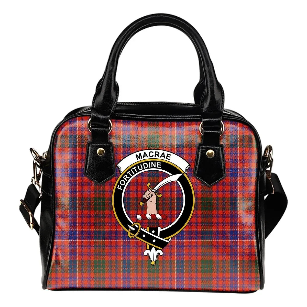 MacRae Ancient Tartan Crest Shoulder Handbag