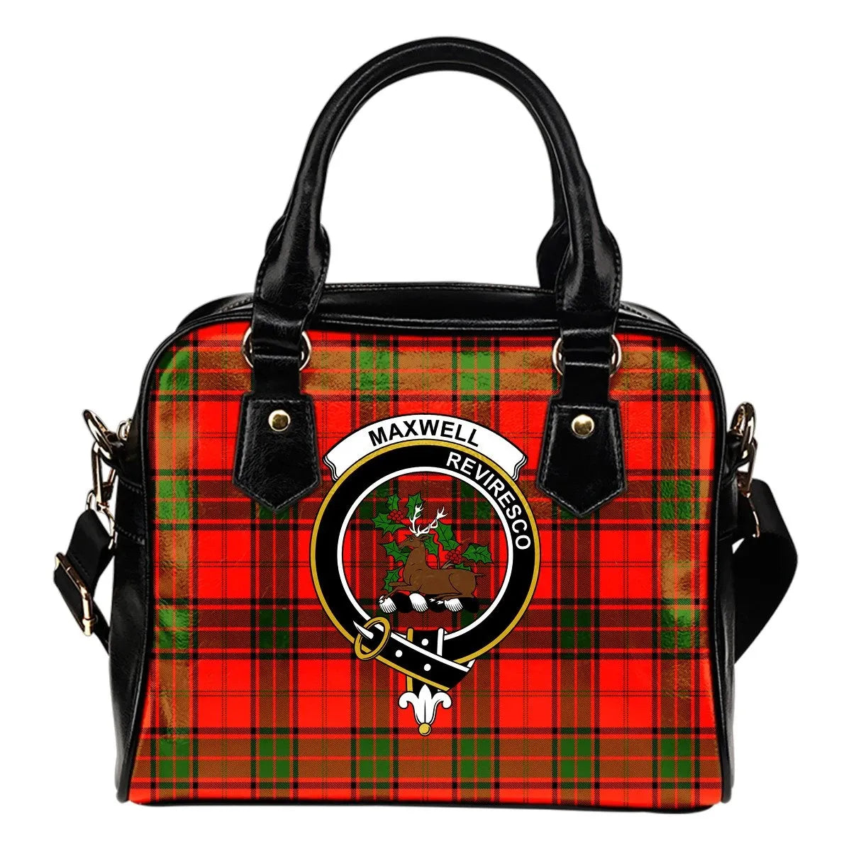 Maxwell Modern Tartan Crest Shoulder Handbag