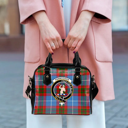 Pennycook Tartan Crest Shoulder Handbag