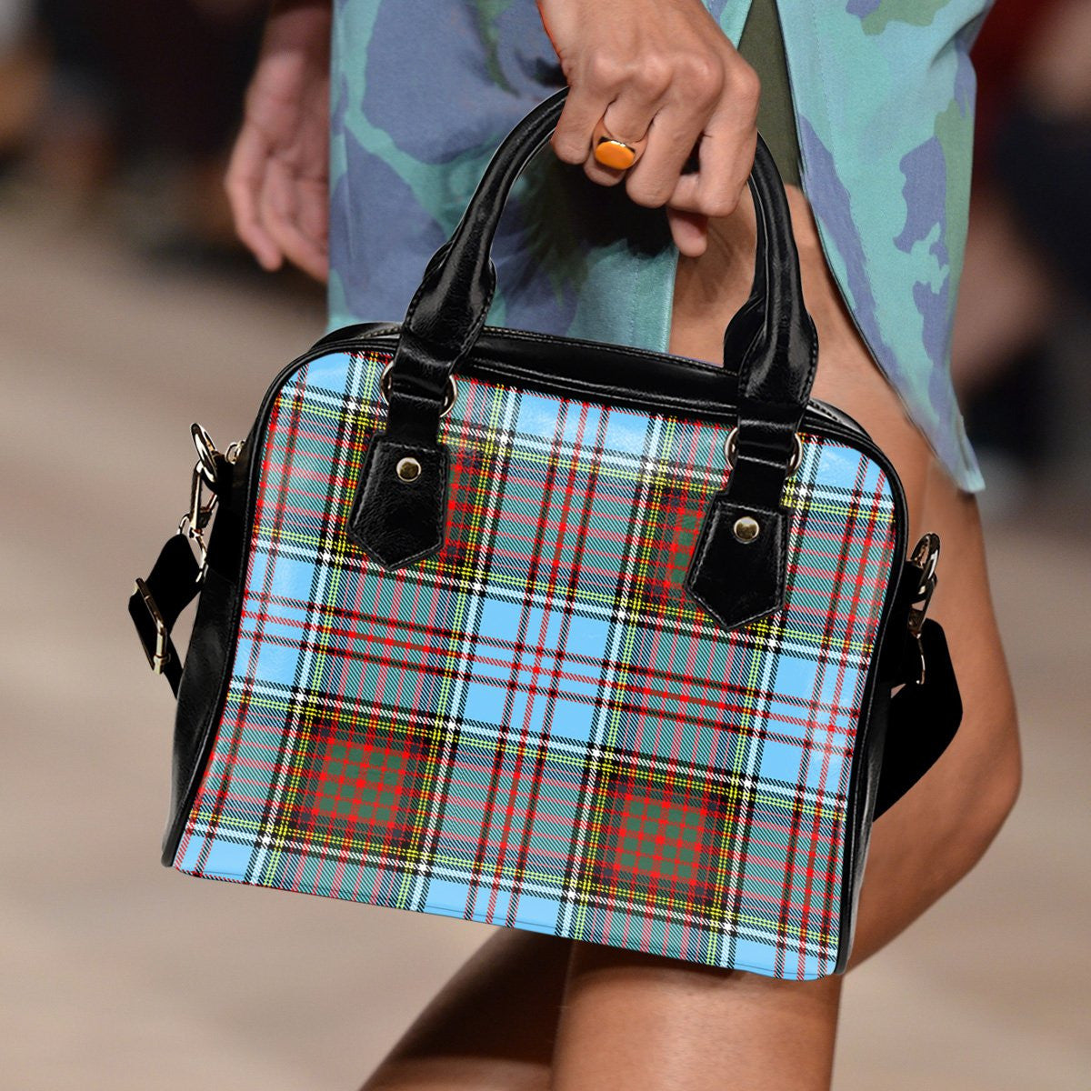 Anderson Ancient Tartan Plaid Shoulder Handbag