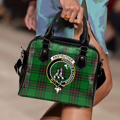 Anstruther Tartan Crest Shoulder Handbag