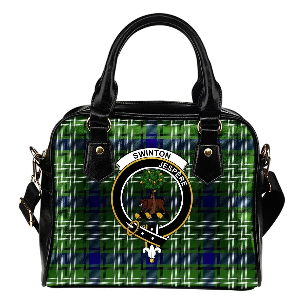 Swinton Tartan Crest Shoulder Handbag