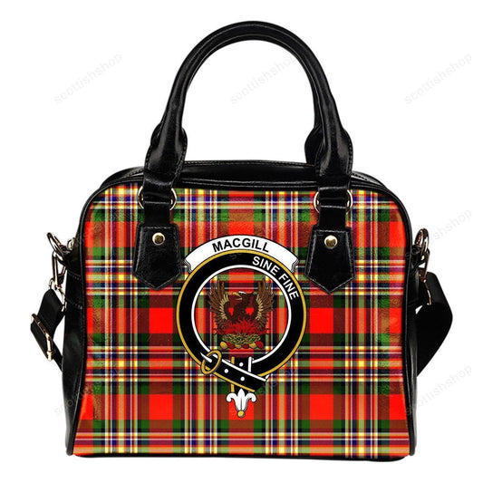 MacGill Modern Tartan Crest Shoulder Handbag