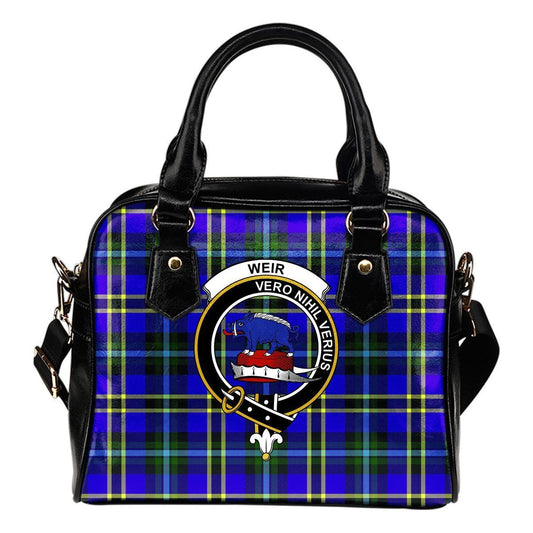 Weir Modern Tartan Crest Shoulder Handbag