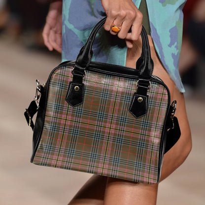 Kennedy Weathered Tartan Plaid Shoulder Handbag