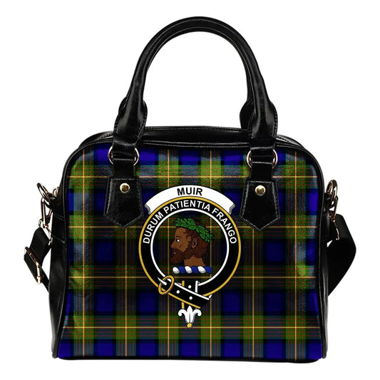 Muir Tartan Crest Shoulder Handbag