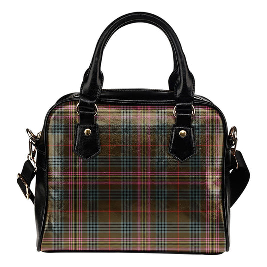 Kennedy Weathered Tartan Plaid Shoulder Handbag