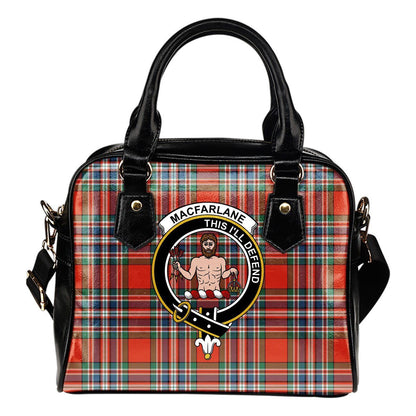 MacFarlane Ancient Tartan Crest Shoulder Handbag