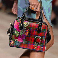 MacNicol (of Scorrybreac) Tartan Hibiscus Shoulder Handbag