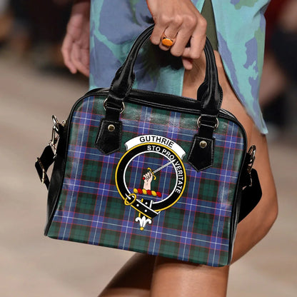 Guthrie Modern Tartan Crest Shoulder Handbag