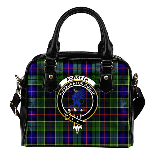 Forsyth Modern Tartan Crest Shoulder Handbag