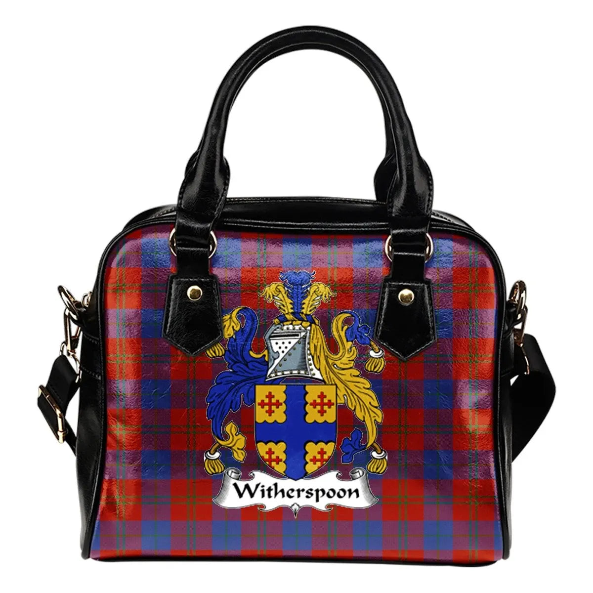 Witherspoon Tartan Crest Shoulder Handbag