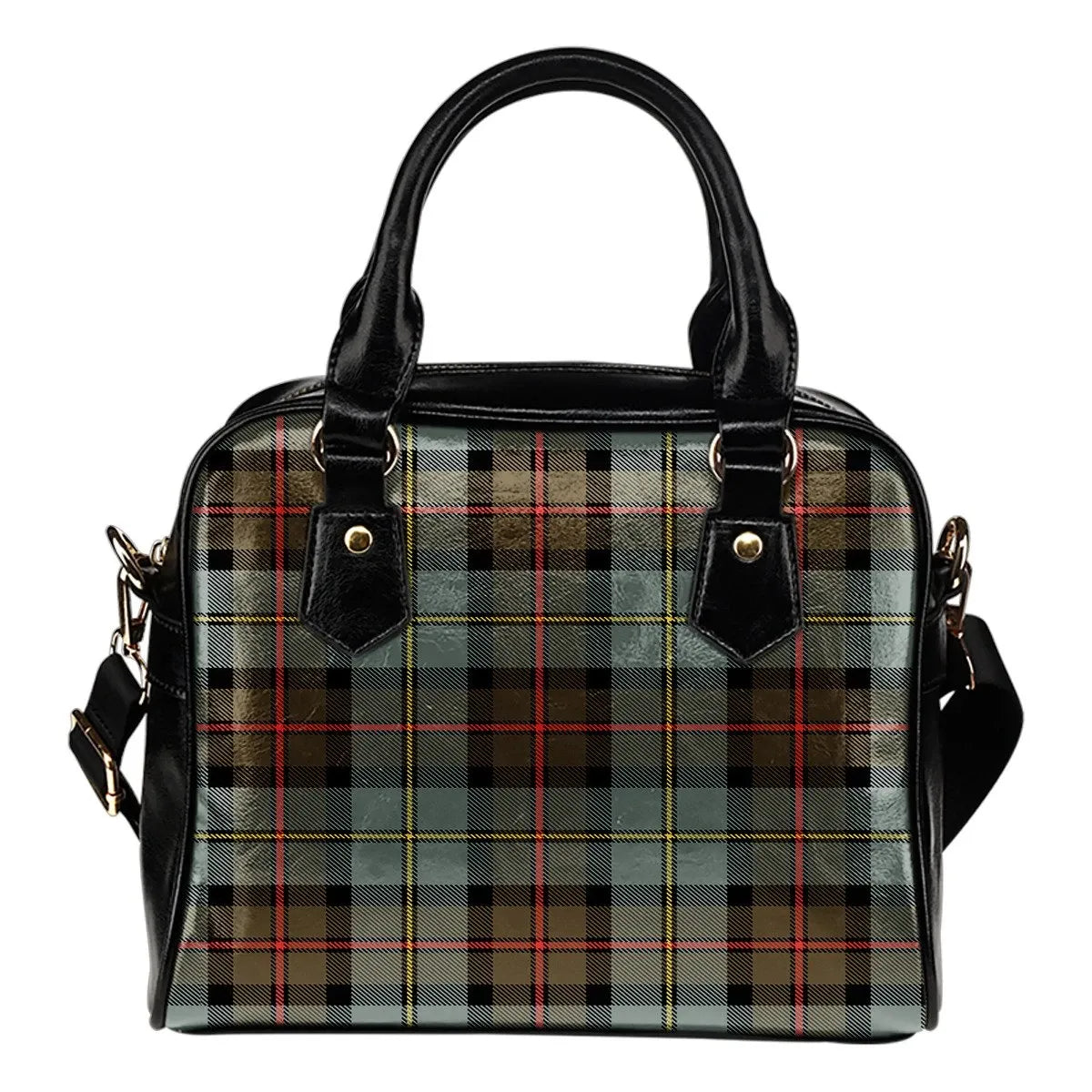 MacLeod of Harris Weathered Tartan Plaid Shoulder Handbag