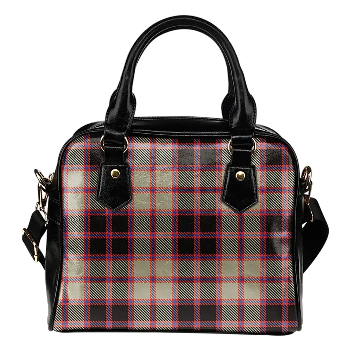 MacPherson Hunting Ancient Tartan Plaid Shoulder Handbag