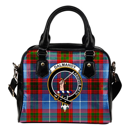 Dalmahoy Tartan Crest Shoulder Handbag