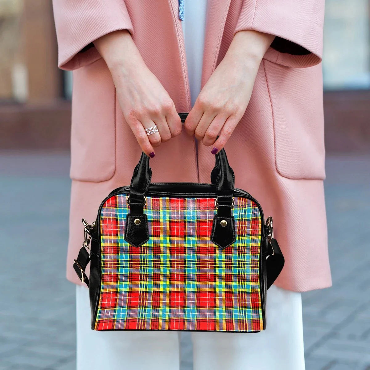 Ogilvie Tartan Plaid Shoulder Handbag