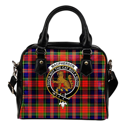 MacPherson Modern Tartan Crest Shoulder Handbag