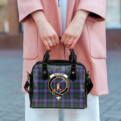 Guthrie Modern Tartan Crest Shoulder Handbag